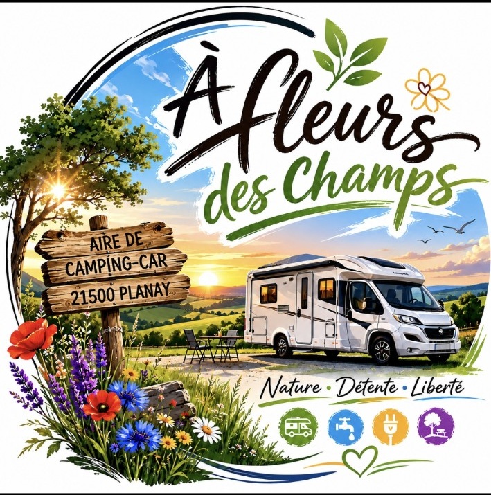 À Fleurs des Champs — Aire de camping-car à 21500 Planay
